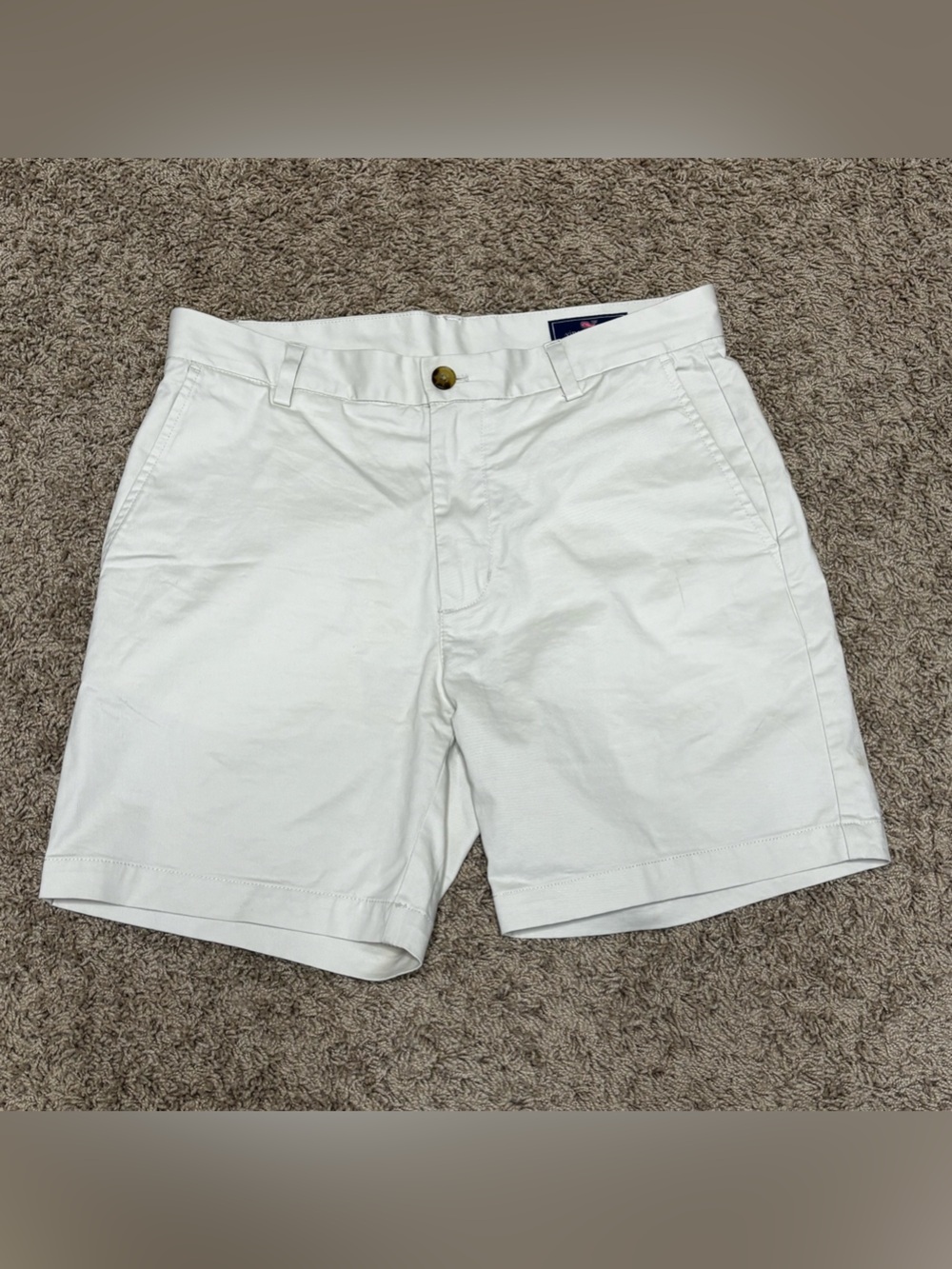 Vineyard Vines Flat-Front Cotton Shorts men’s 32 lite beige EUC casual sport sun
